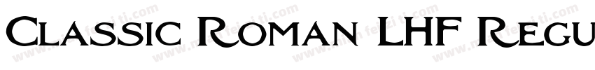 Classic Roman LHF Regular字体转换